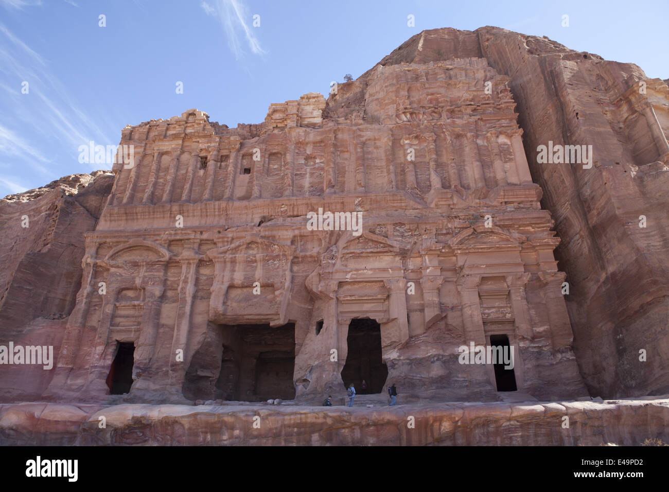 Das Palast-Grab, Petra, Jordanien Stockfoto