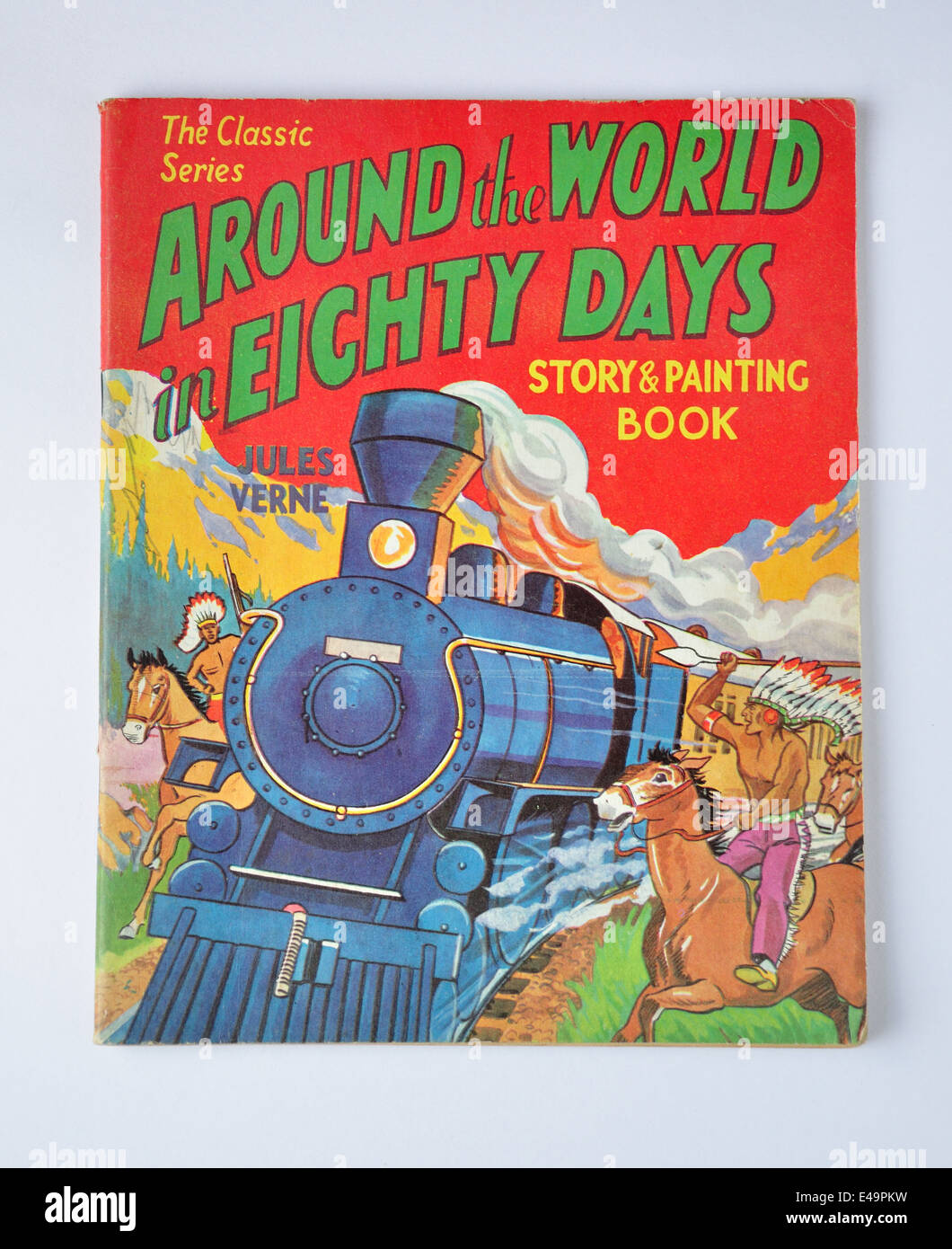 Der Classic-Serie - auf der ganzen Welt in achtzig Tagen Geschichte & Malbuch, Surrey, England, Vereinigtes Königreich Stockfoto