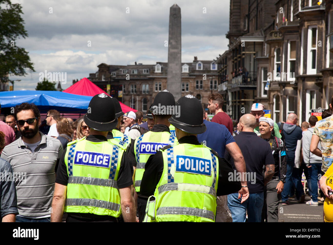 Le Tour de France, The Grand Abfahrt Harrogate, Stage One, 5. Juli 2014 Stockfoto