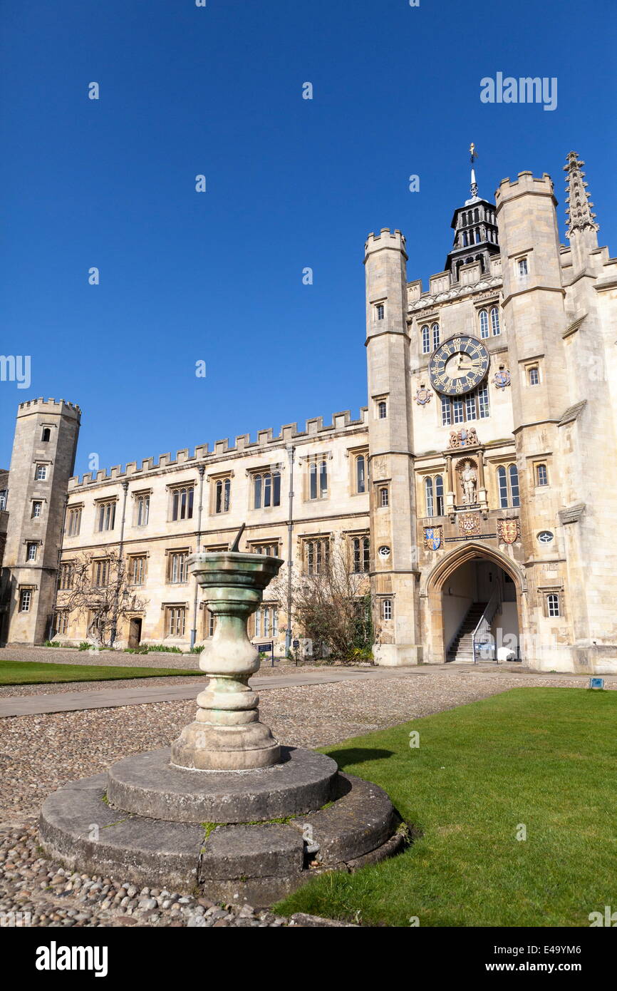 Der Great Court, Trinity College, Cambridge, Cambridgeshire, England, Vereinigtes Königreich, Europa Stockfoto