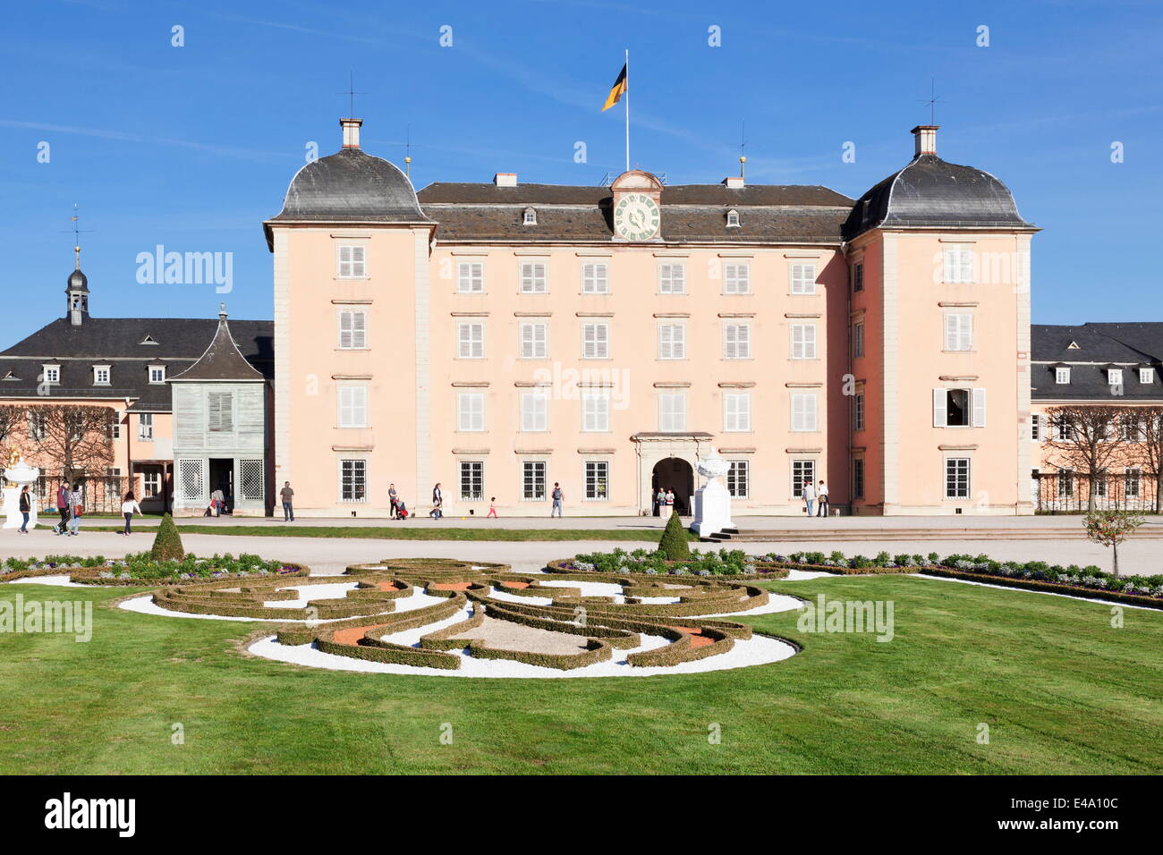 Schloss Schwetzingen Schloss, Schlosspark, Schwetzingen, Baden-Württemberg, Deutschland, Europa Stockfoto