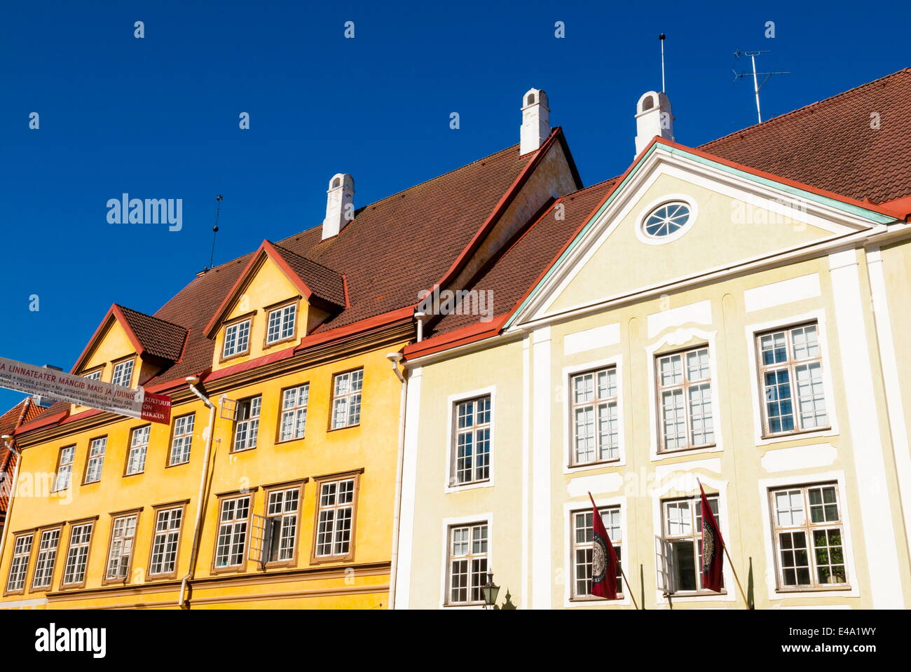 Gebäude am Lai Straße, Altstadt, UNESCO World Heritage Site, Tallinn, Estland, Baltikum, Europa Stockfoto