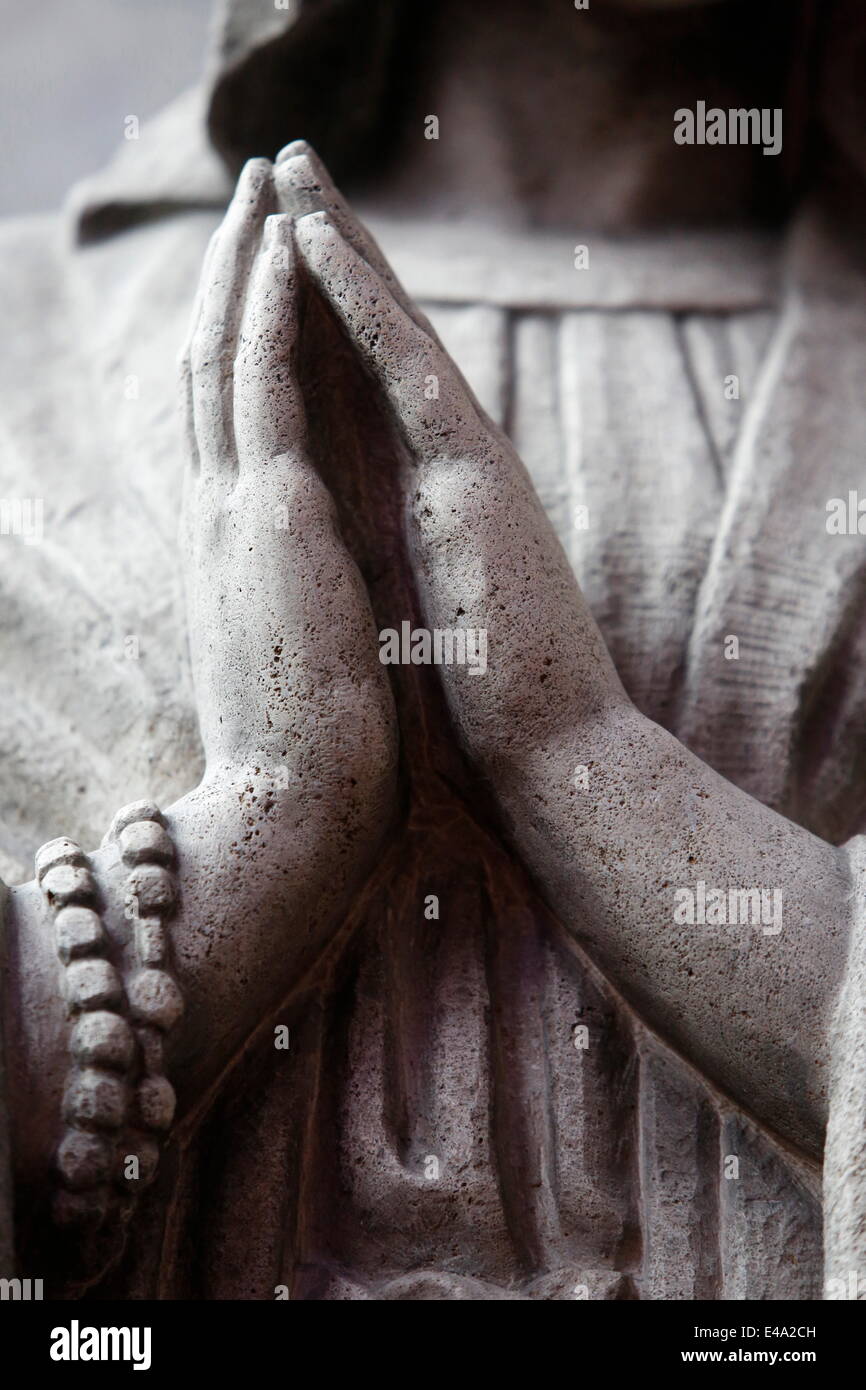 Detail einer Statue in der Kirche Saint-Maurice, Lille, Nord, Frankreich, Europa Stockfoto