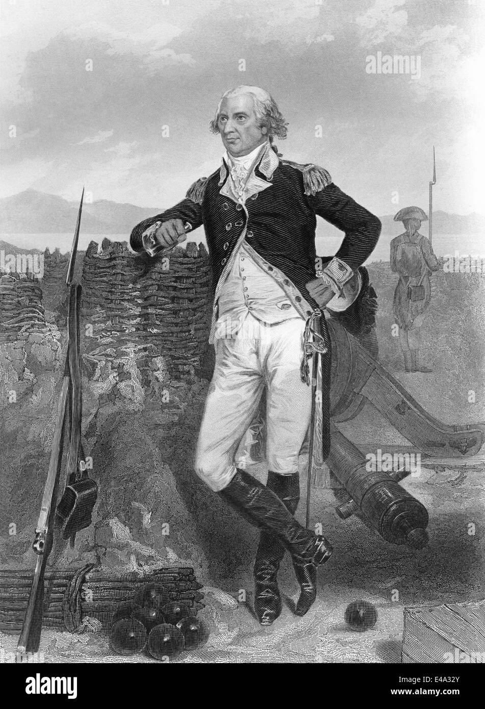 George Clinton, 1739-1812, ein amerikanischer Soldat und Staatsmann, der vierte Vizepräsident der Vereinigten Staaten Stockfoto