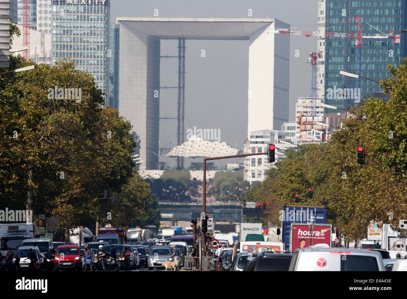 Grande Arche De La Defense, Paris, Frankreich, Europa Stockfoto
