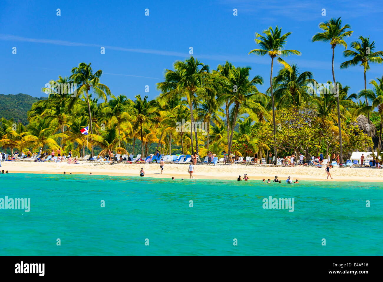 Baccardi Insel Cayo Levantado, Samana, Dominikanische Republik, West Indies, Karibik, Mittelamerika Stockfoto