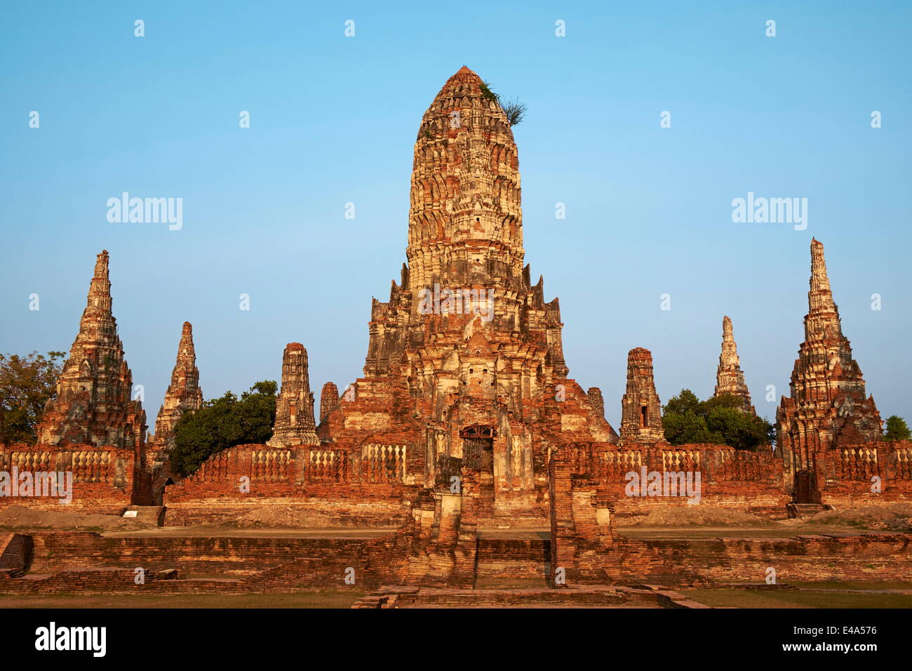 Wat Chai Wattanaram, Ayutthaya Historical Park, UNESCO World Heritage Site, Ayutthaya, Thailand, Südostasien, Asien Stockfoto