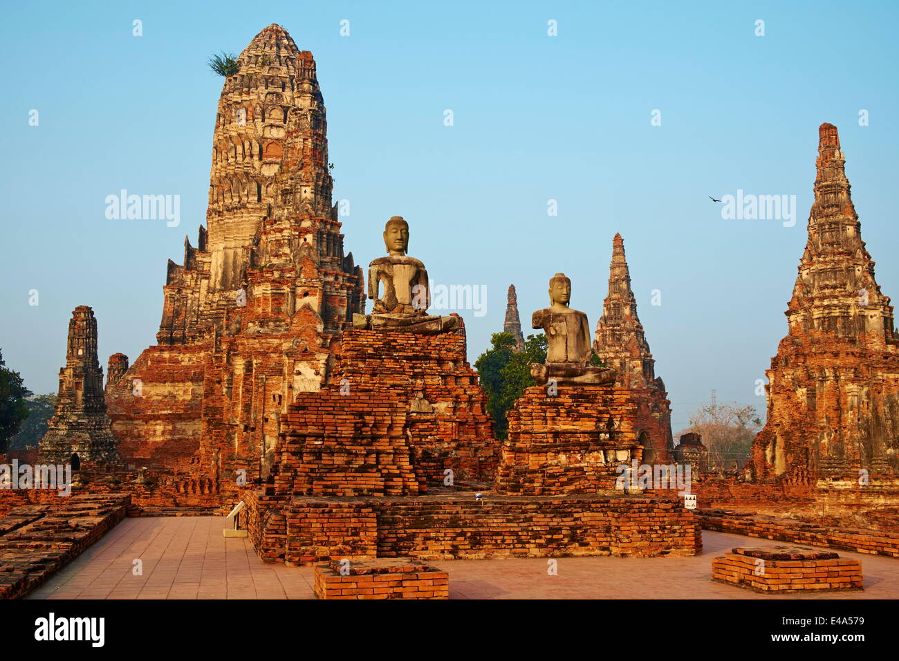 Wat Chai Wattanaram, Ayutthaya Historical Park, UNESCO World Heritage Site, Ayutthaya, Thailand, Südostasien, Asien Stockfoto