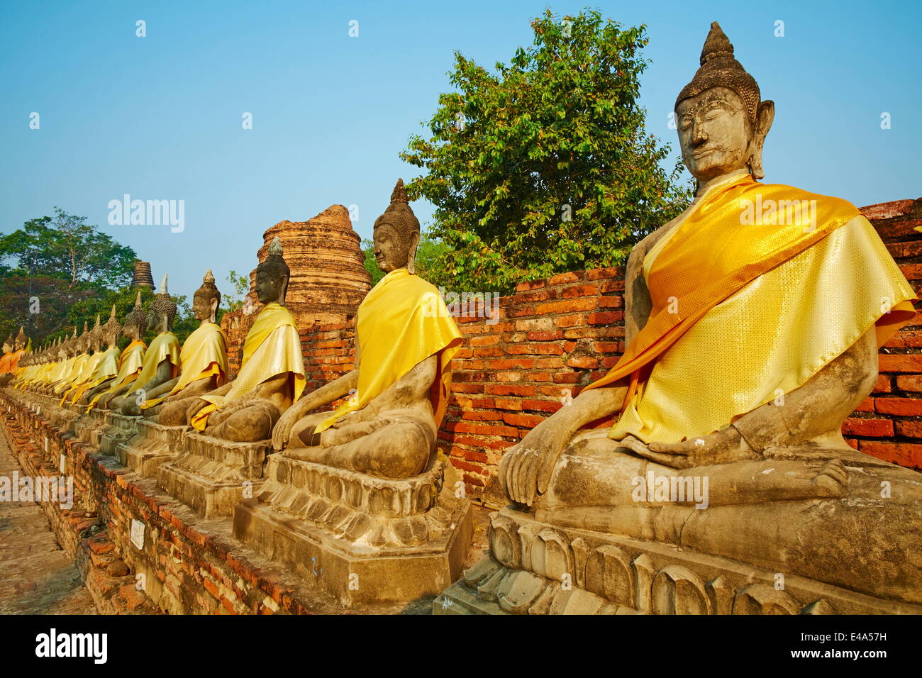 Wat Yai Chai Mongkons, Ayutthaya Historical Park, UNESCO World Heritage Site, Ayutthaya, Thailand, Südostasien, Asien Stockfoto