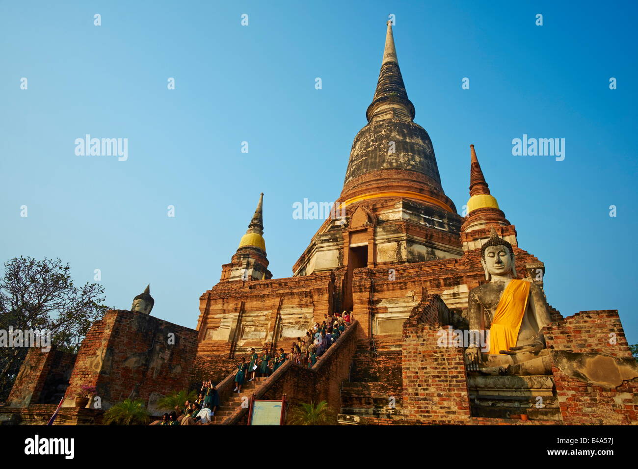 Wat Yai Chai Mongkons, Ayutthaya Historical Park, UNESCO World Heritage Site, Ayutthaya, Thailand, Südostasien, Asien Stockfoto