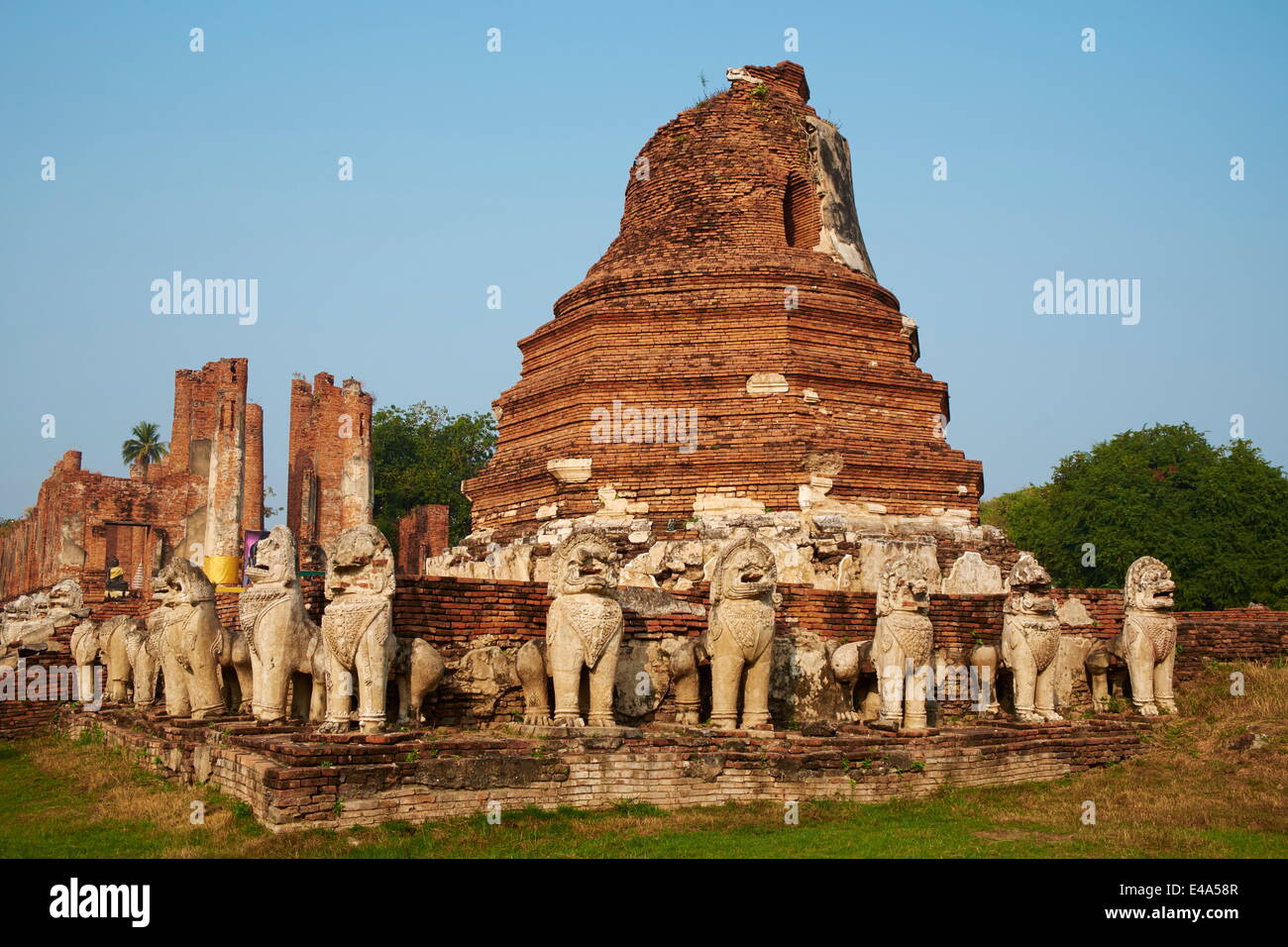 Wat Chaimongkhon, Ayutthaya Historical Park, UNESCO World Heritage Site, Ayutthaya, Thailand, Südostasien, Asien Stockfoto