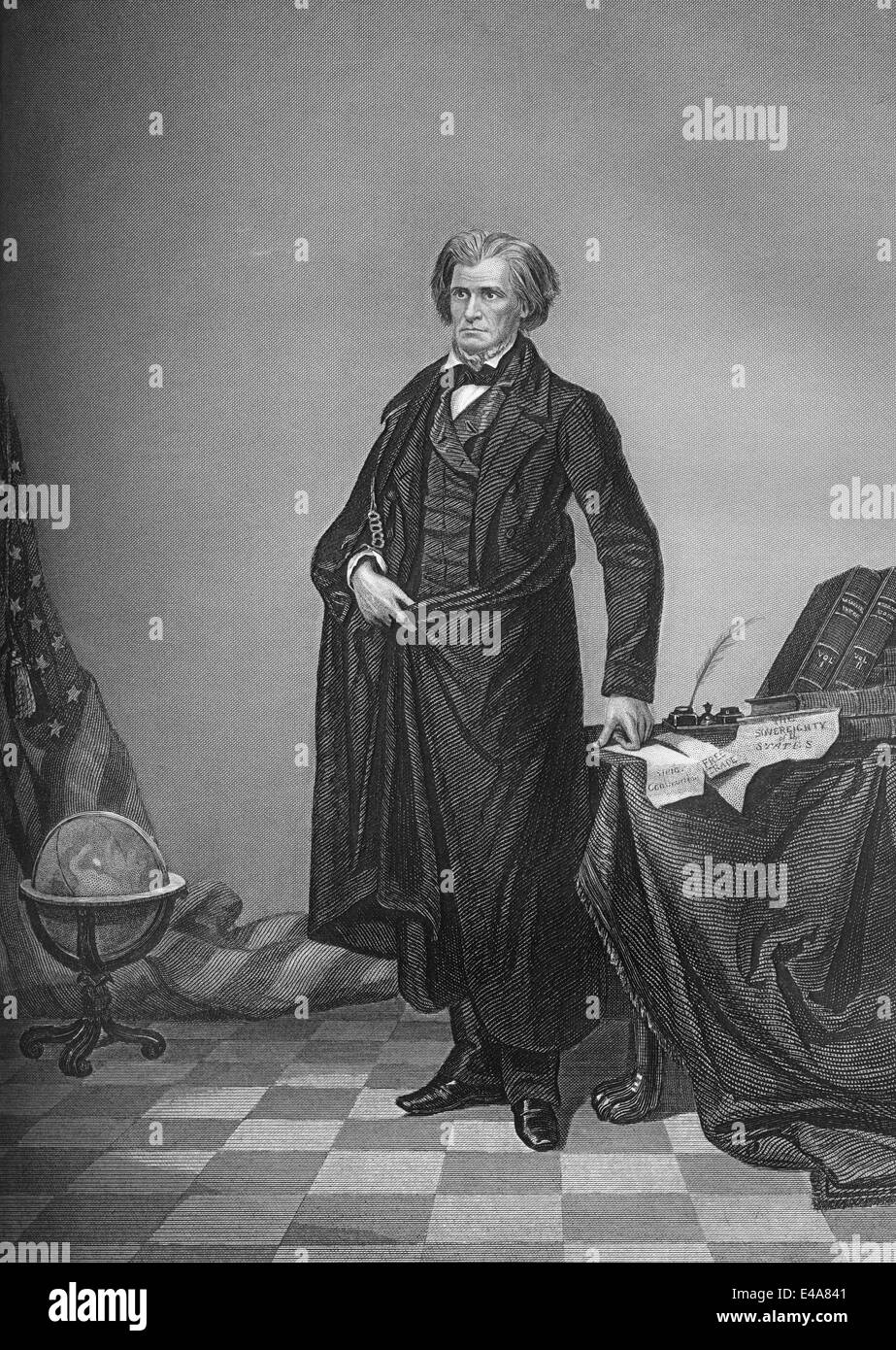 John Caldwell Calhoun, 1782-1850, US-Vizepräsident und Senator, Stockfoto