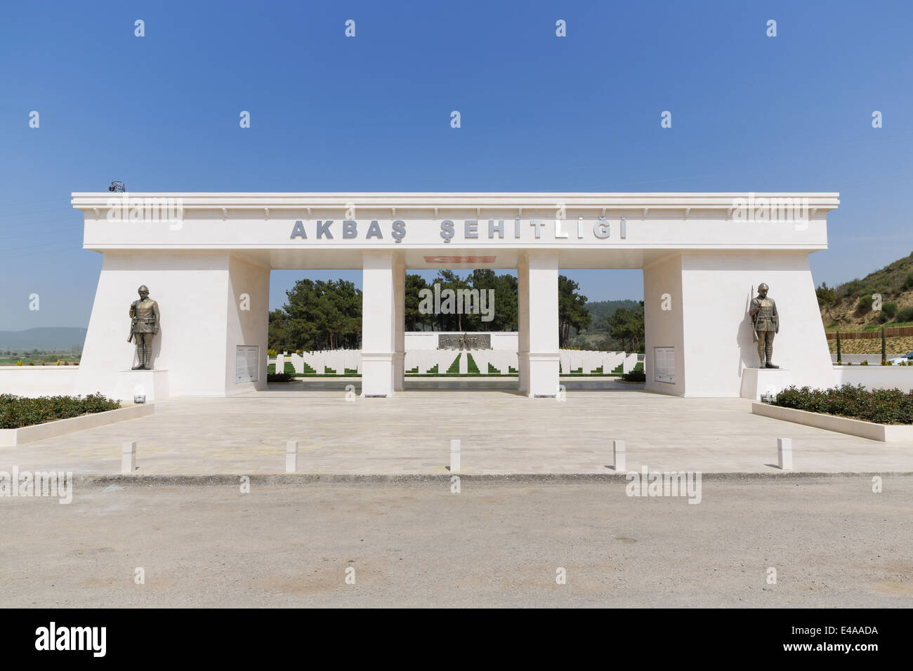 Türkei, Marmararegion, Ost-Thrakien, Dardanellen, Gelibolu Eceabat, Schlacht-Denkmal, Gallipoli Kampagne Stockfoto