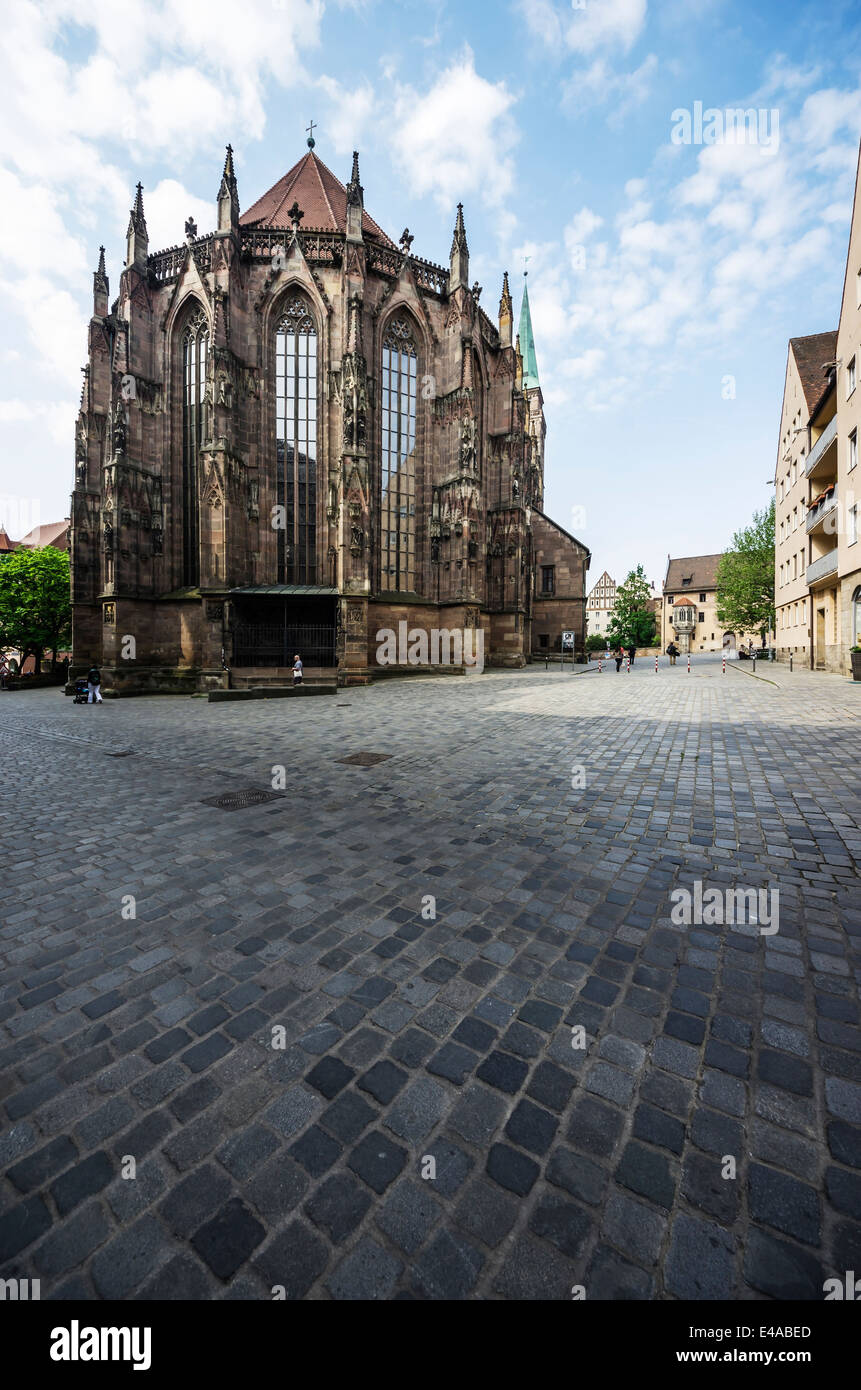Deutschland, Bayern, Nürnberg, Blick auf St. Sebaldus-Kirche Stockfoto