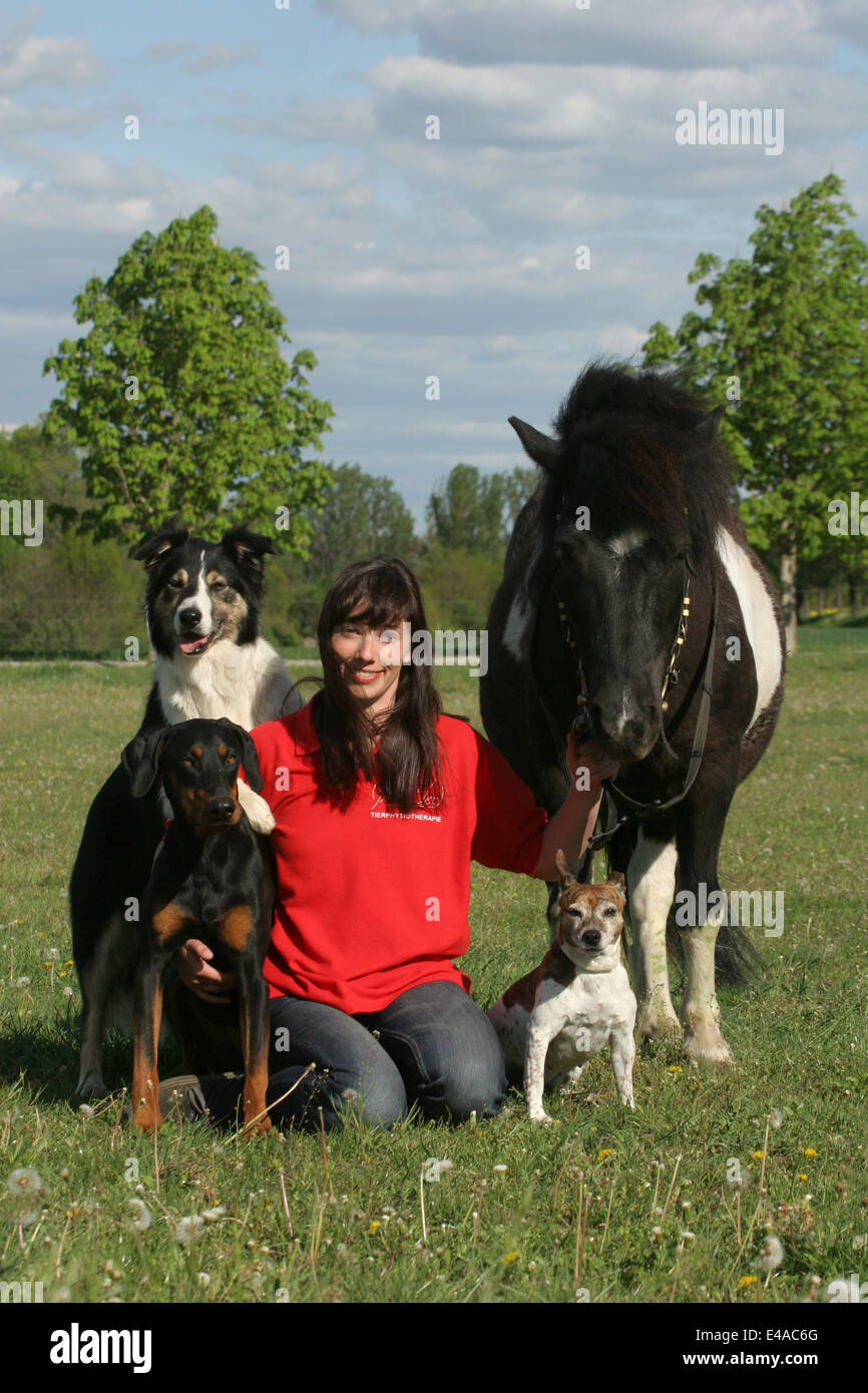 Tierfreunde Stockfoto