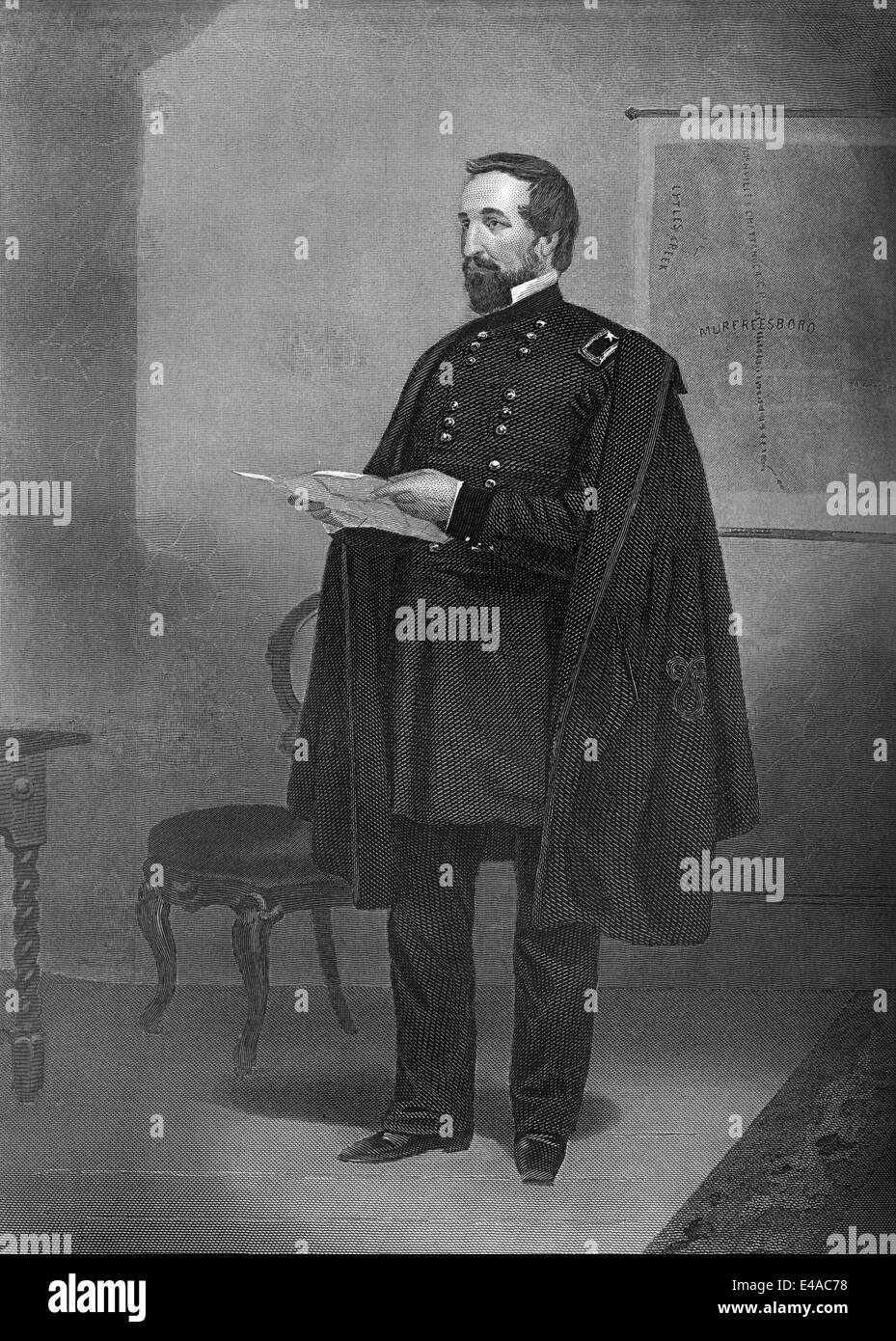 William Starke Rosecrans, 1819-1898, ein amerikanischer Erfinder, Geschäftsführer der Kohle-Öl-Gesellschaft, Diplomat, Politiker und US-Armee Stockfoto