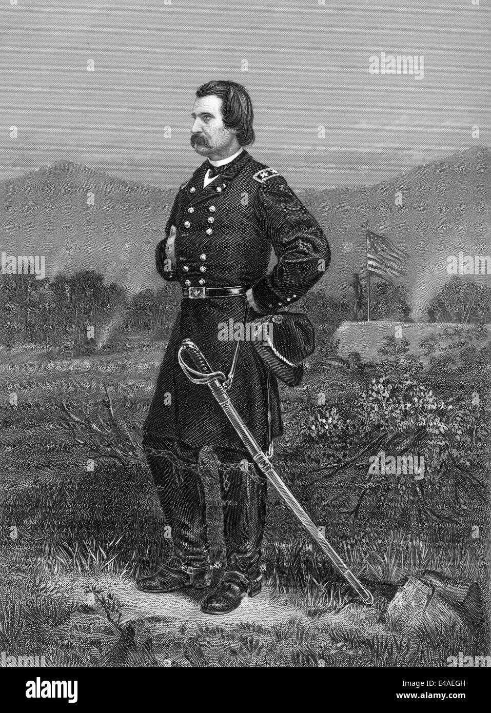 John Alexander Logan, 1826-1886, ein amerikanischer Soldat und politischer Führer, Stockfoto