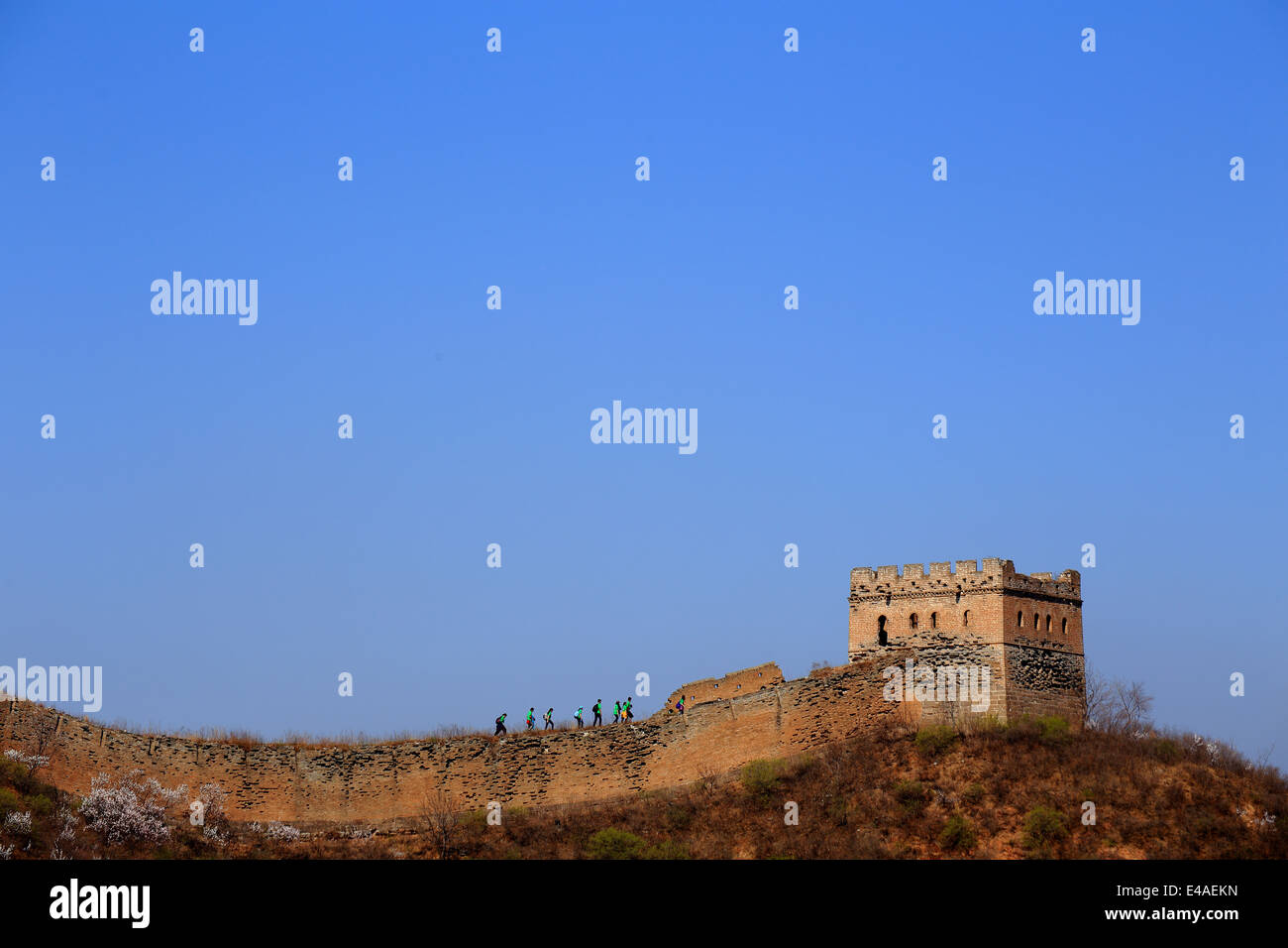 Berühmte chinesische Mauer Stockfoto