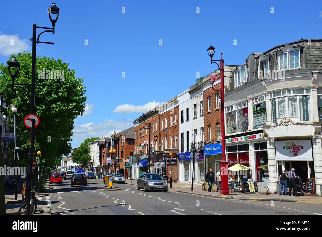 Brighton Road, Surbiton, Royal Borough of Kingston upon Thames, Greater London, England, Vereinigtes Königreich Stockfoto