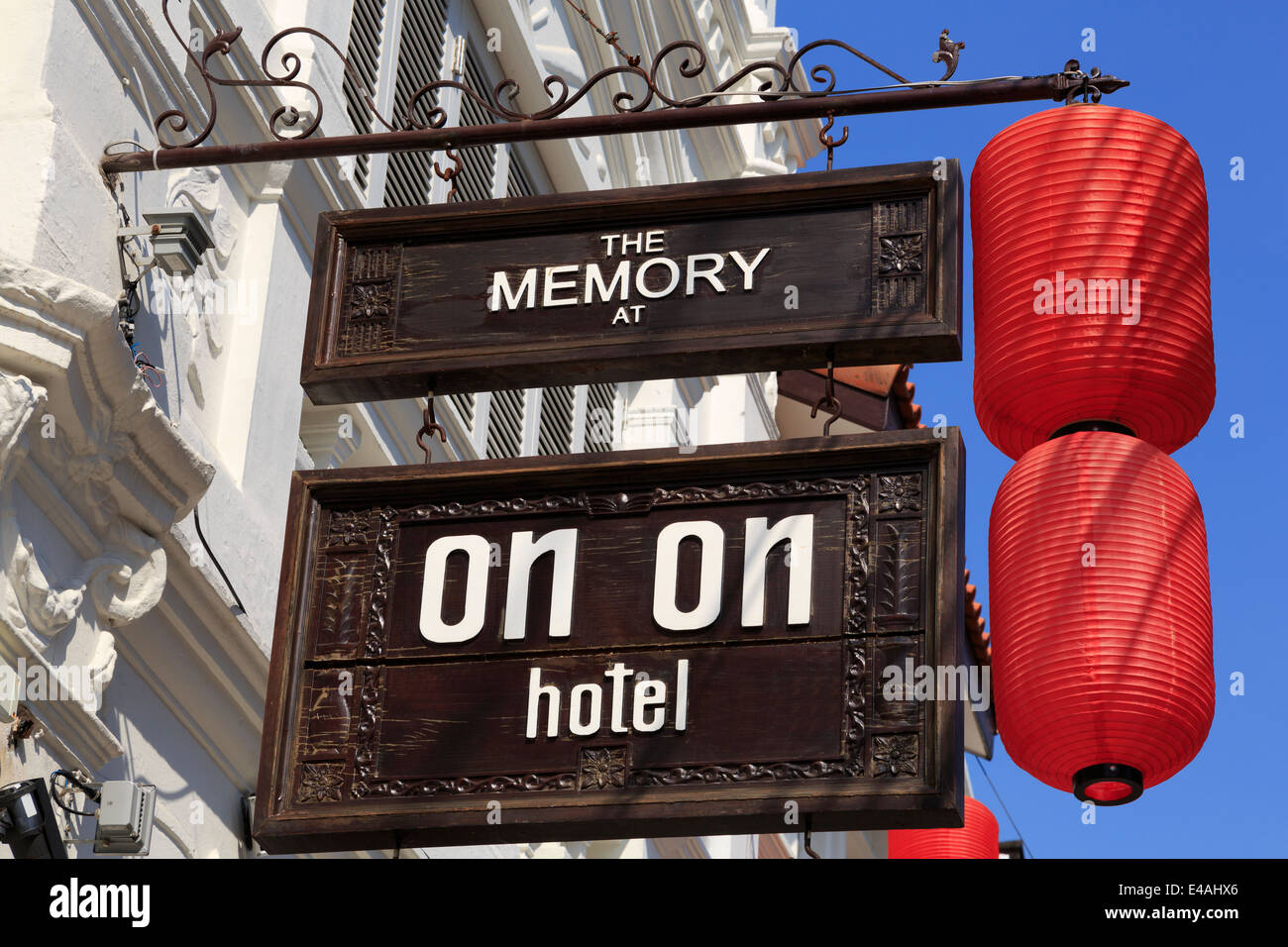 Die Erinnerung an an Hotel, Altstadt von Phuket, Thailand, Asien Stockfoto