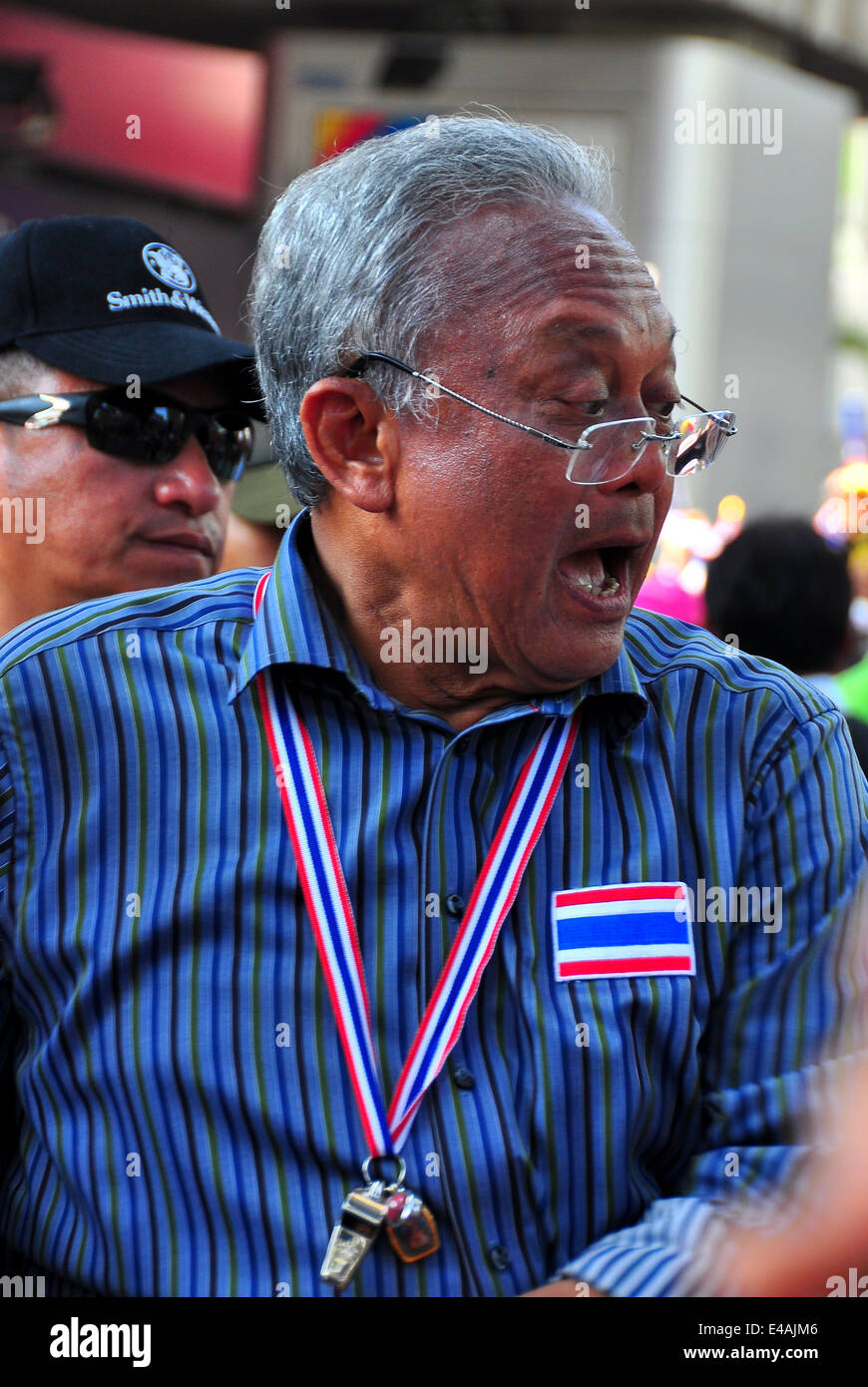 BANGKOK, THAILAND: Suthep Thaugsuban, der Führer der demokratischen Reform Volkskomitee Stockfoto