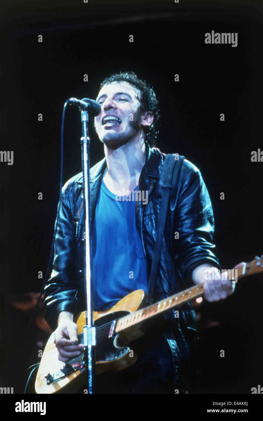 BRUCE SPRINGSTEEN über 1982. Foto Jeffrey Mayer Stockfoto