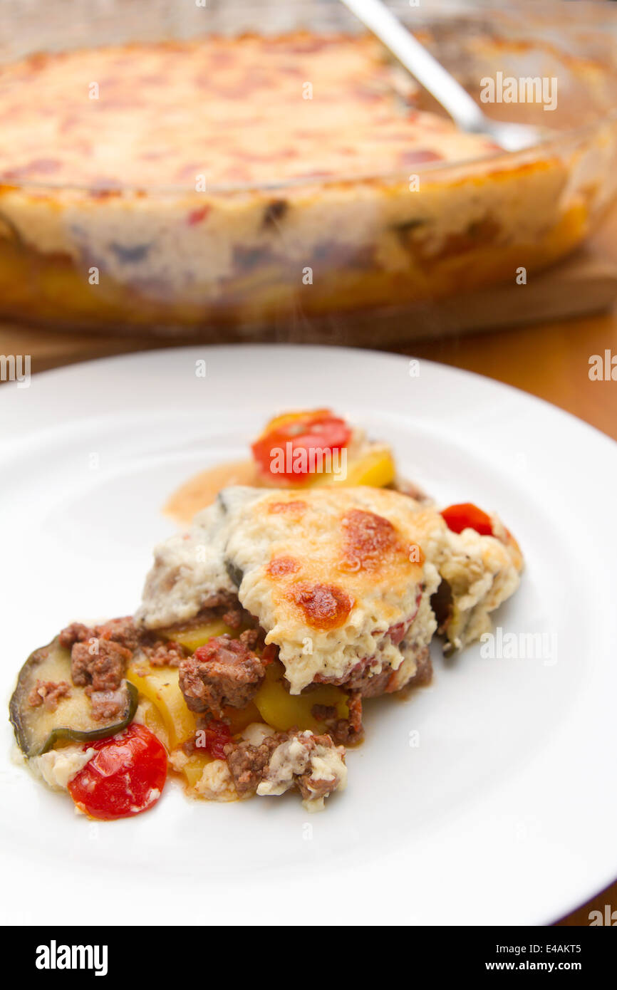 Moussaka Stockfoto