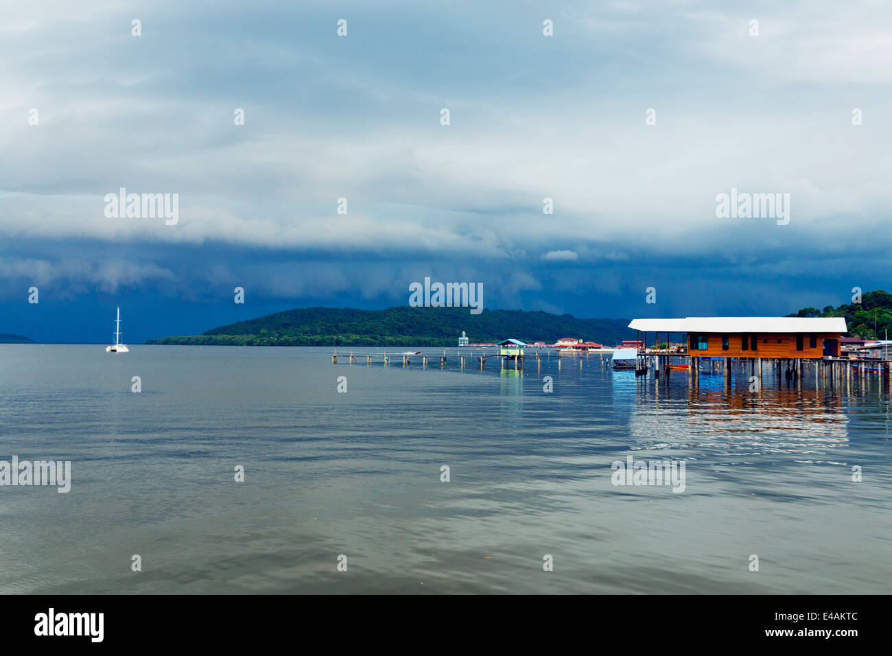 Südost-Asien, Königreich von Brunei, Kampung Ayer Wasserstadt Stockfoto