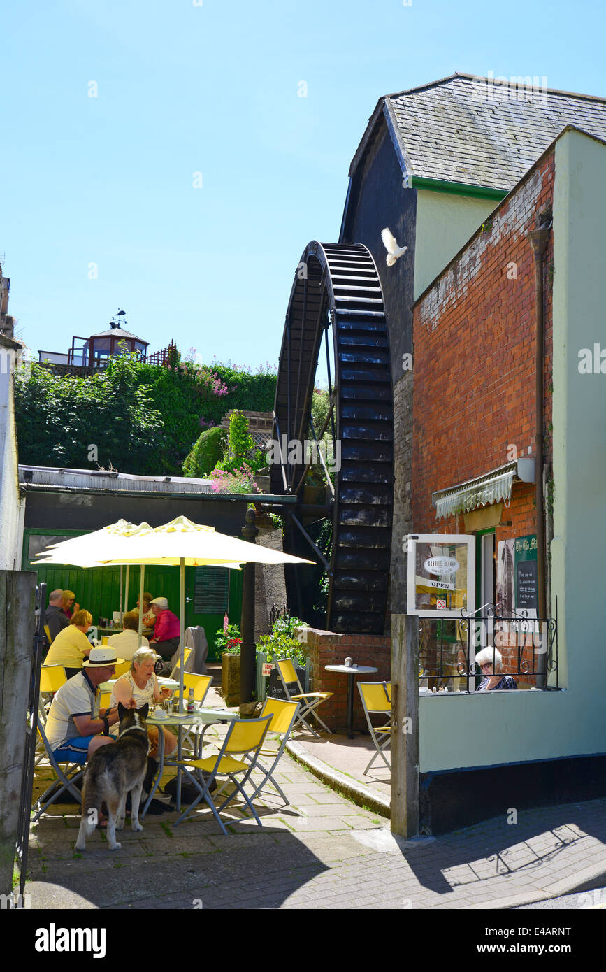 Alte Mühle Teestube, Braunschweiger Platz, Dawlish, Teinbridge Bezirk, Devon, England, Vereinigtes Königreich Stockfoto