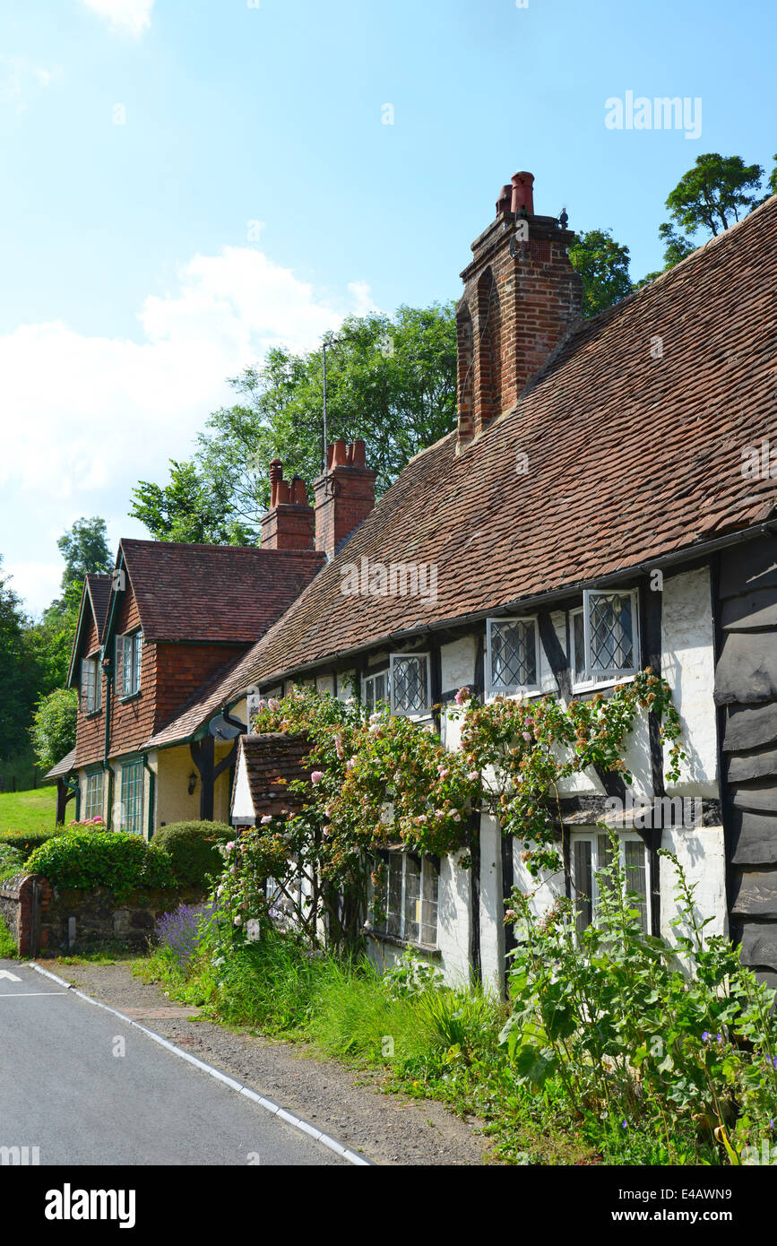Periode Hütte, Upper Street, Shere, Surrey, England, Vereinigtes Königreich Stockfoto