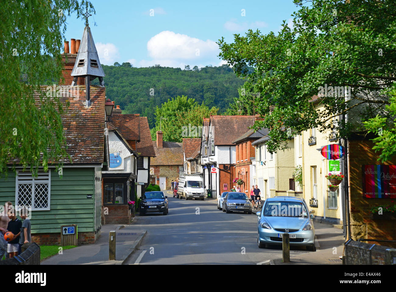 Mittlere Straße, Shere, Surrey, England, Vereinigtes Königreich Stockfoto
