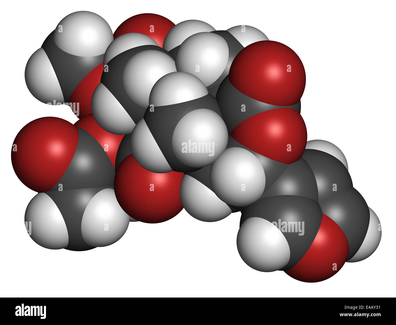 Salvinorin A Entheogen Molekül. Psychotropen Molekül von Salvia Divinorum. Stockfoto