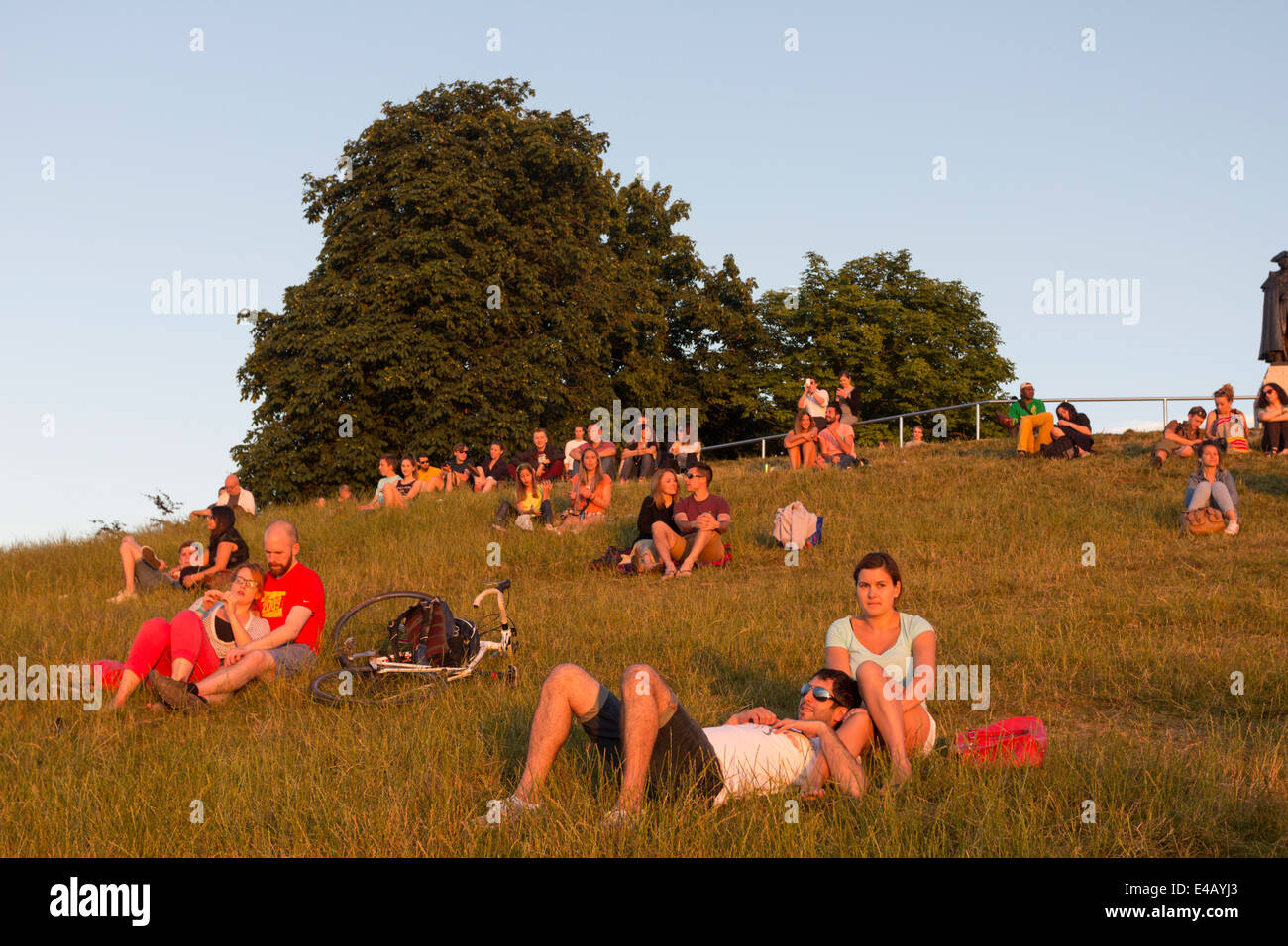 Greenwich Park in der Dämmerung - London Stockfoto