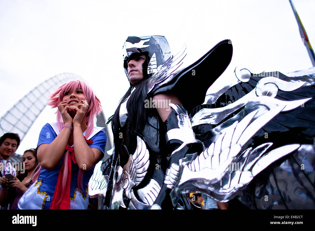 Einmal im Jahr oder Hunderte d Ejovenes motiviert durch ein globaler Trend, Stärke in Lateinamerika Vuiene um gemeinsam gewonnen. Stockfoto