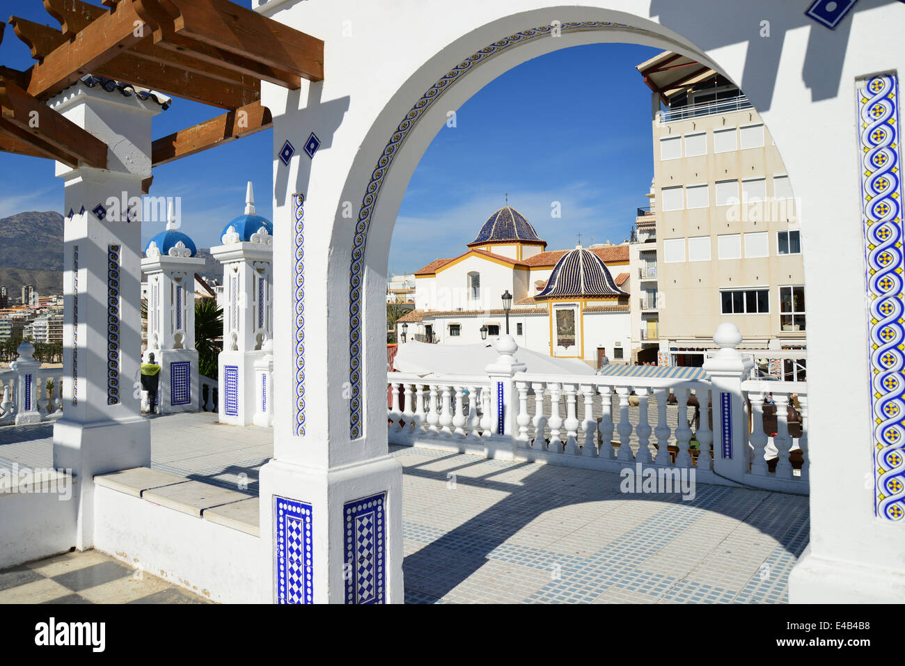 Kirche von San Jaime der Apostel, Placa de Castelar, Old Town, Benidorm, Costa Blanca, Provinz Alicante, Spanien Stockfoto