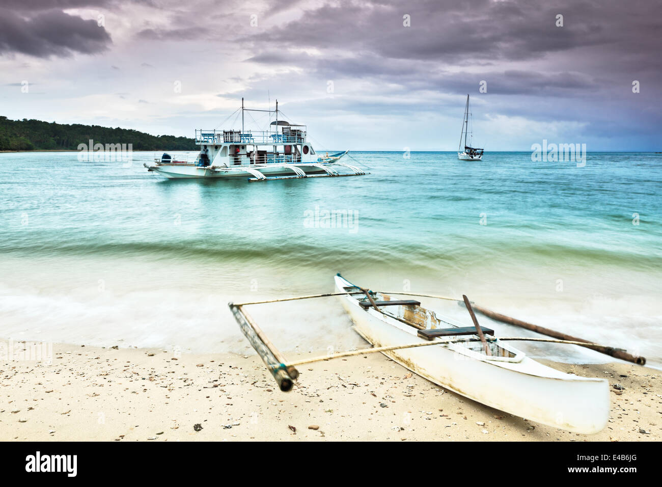 Philippine Boot Stockfoto