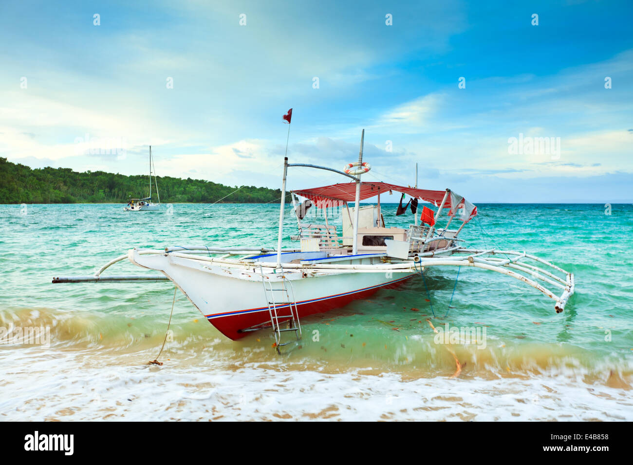 Philippine Boot Stockfoto