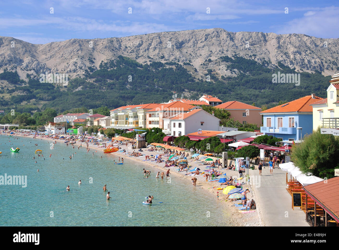 Promenade Beach Baska Island Krk Stockfotos und -bilder Kaufen - Alamy