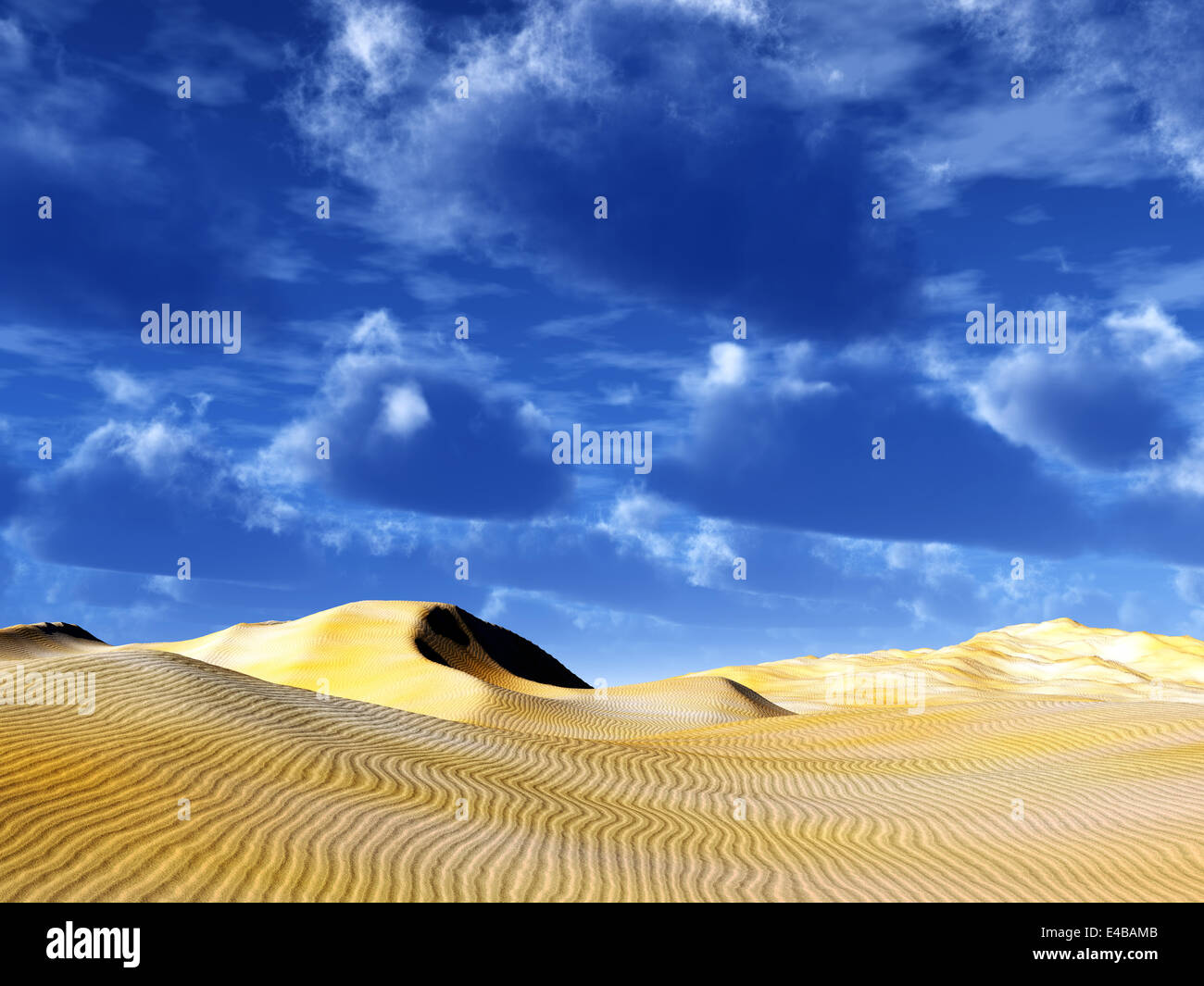 leuchtend gelben Sanddünen Stockfoto