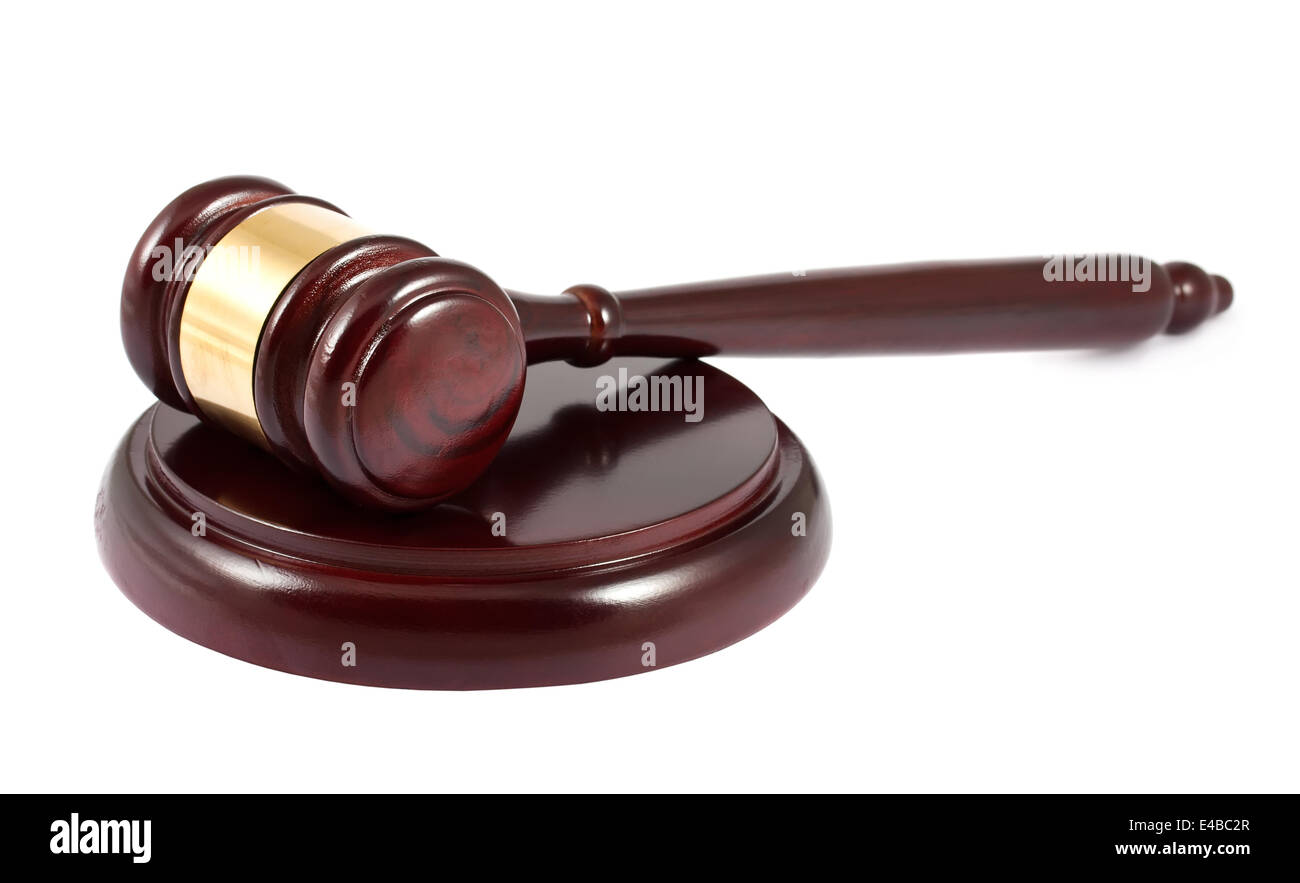 Braune hölzerne Hammer Stockfoto