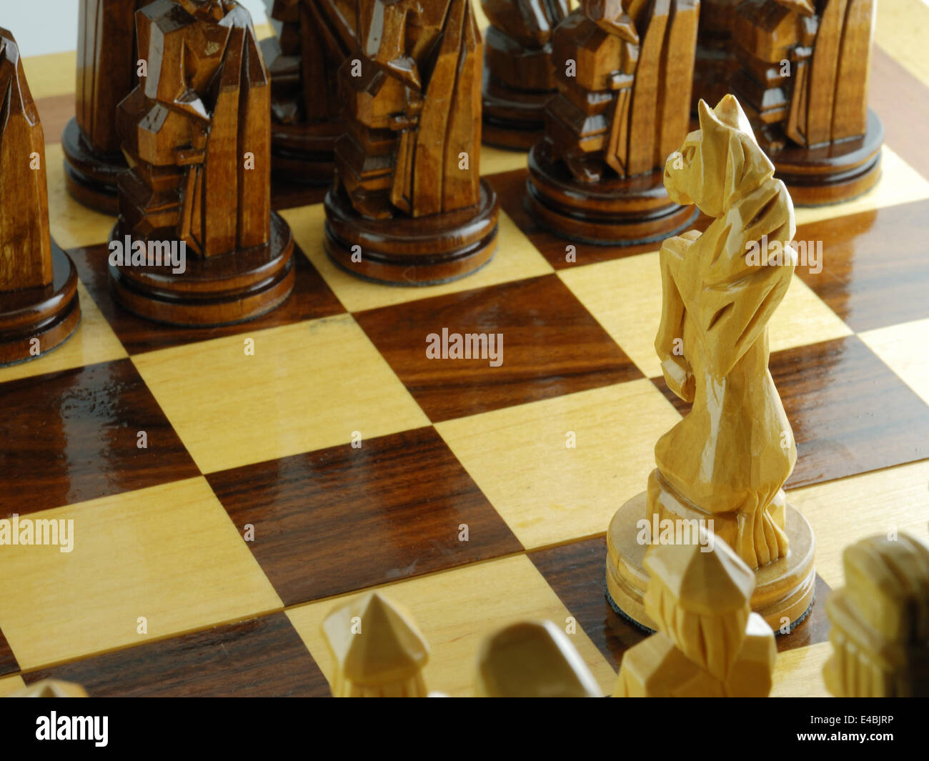 Pferd-Schach Stockfoto