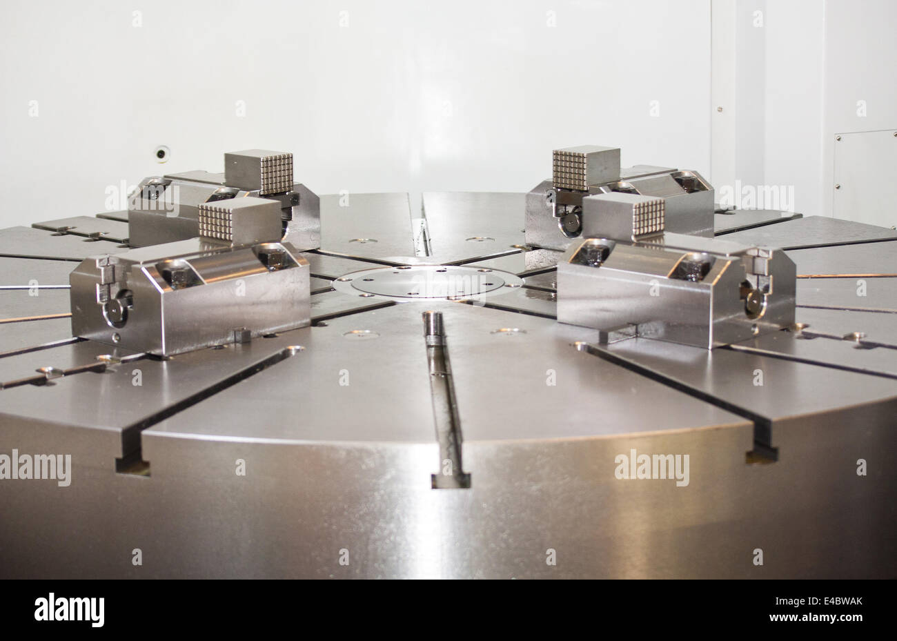 Chuck - Teil der Drehmaschine Stockfoto