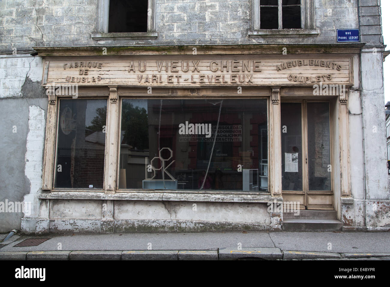 Leer Shop, Montreuil-Sur-Mer, Pas-de-Calais, Frankreich Stockfoto