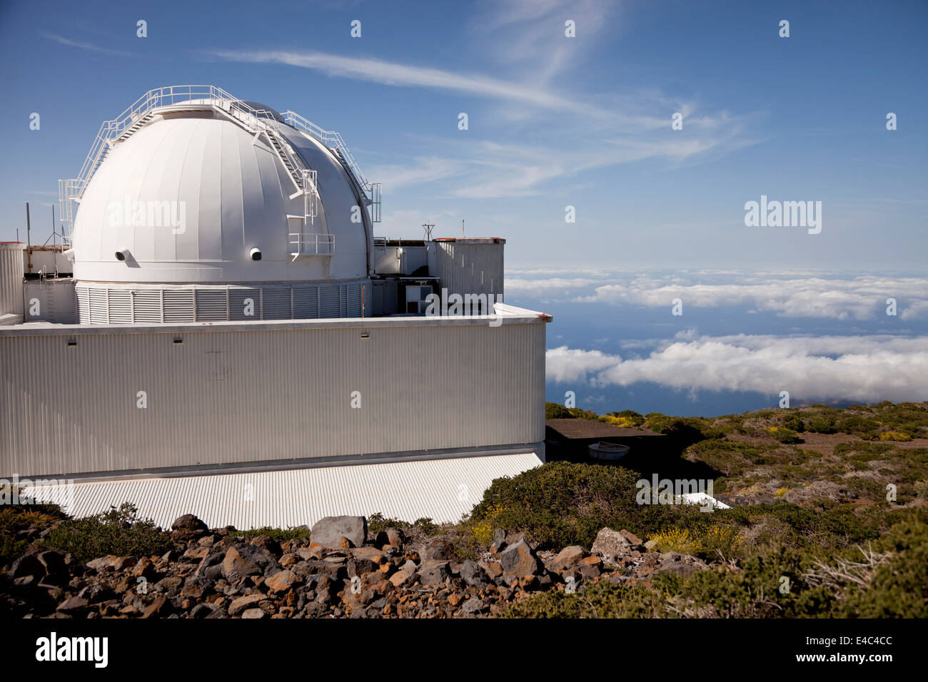 Roque de Los Muchachos Observatory, eine Sternwarte auf La Palma, Kanarische Inseln, Spanien, Europa Stockfoto