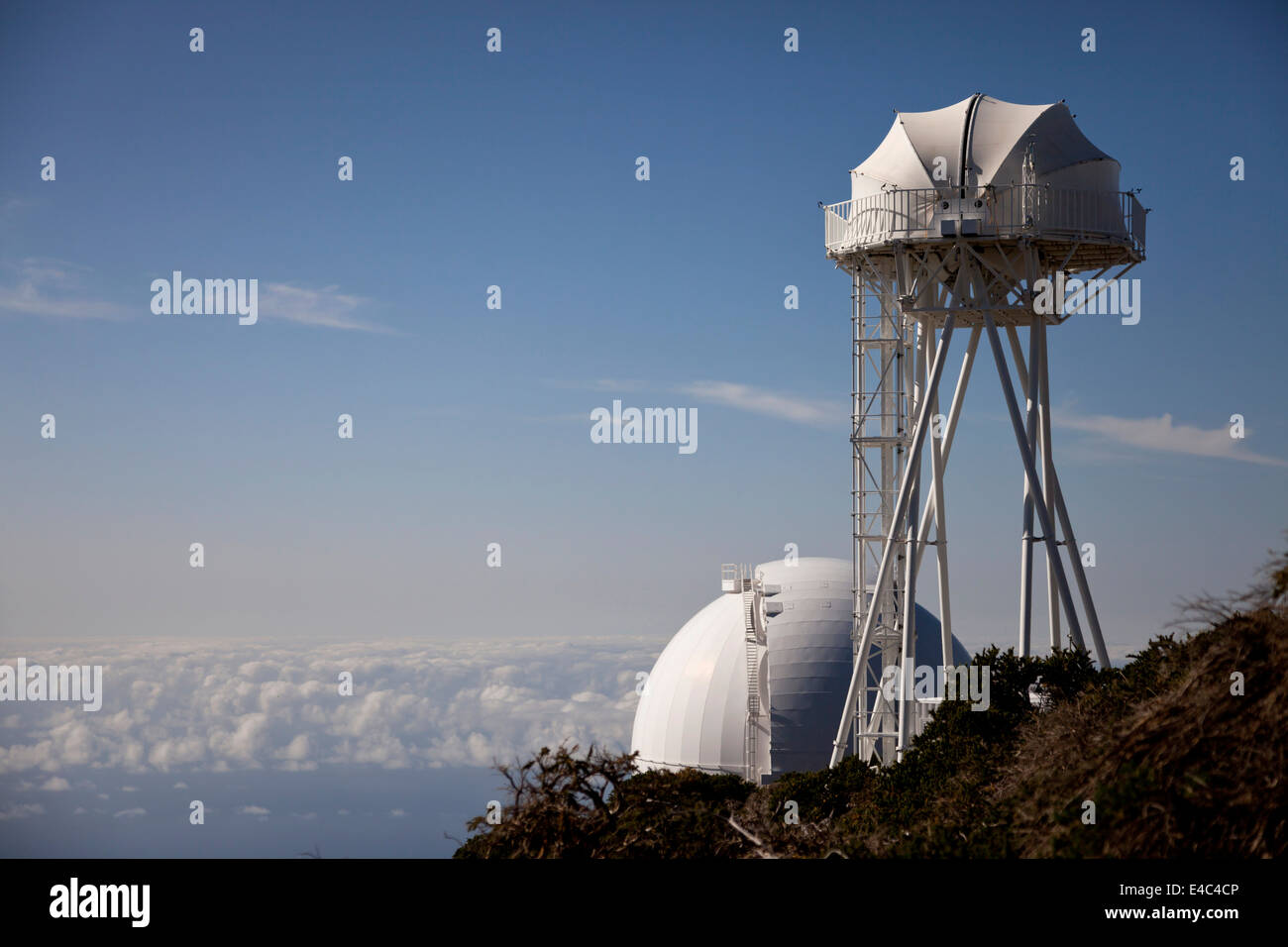 Roque de Los Muchachos Observatory, eine Sternwarte auf La Palma, Kanarische Inseln, Spanien, Europa Stockfoto