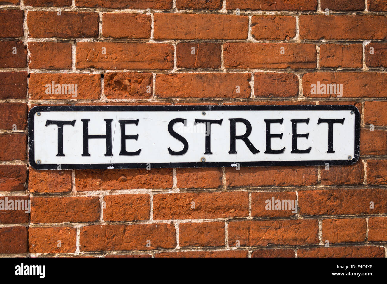 Straßenschild. Norfolk Broads England UK Stockfoto