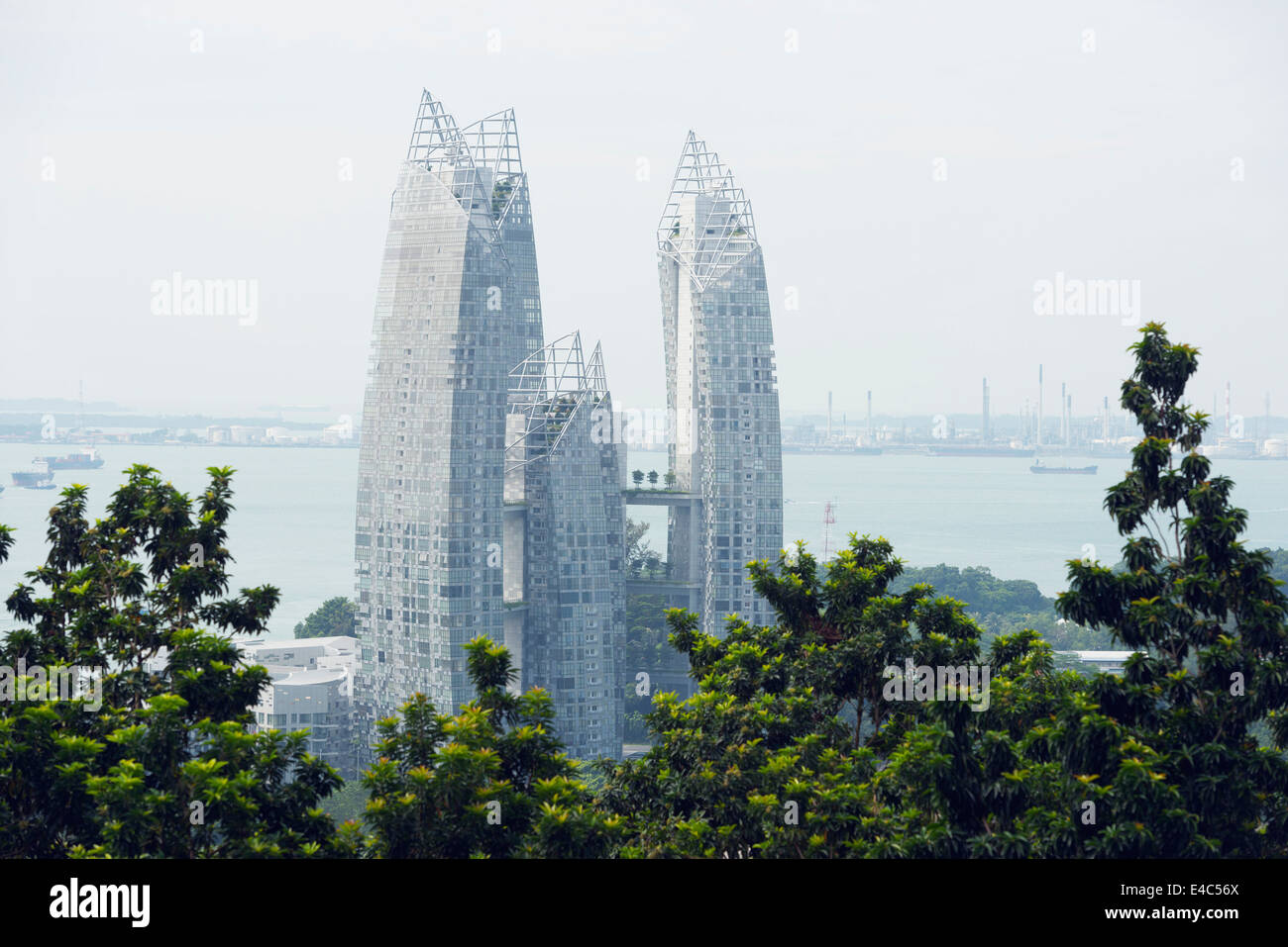 South East Asia, Singapur, Öko-Gebäude Stockfoto