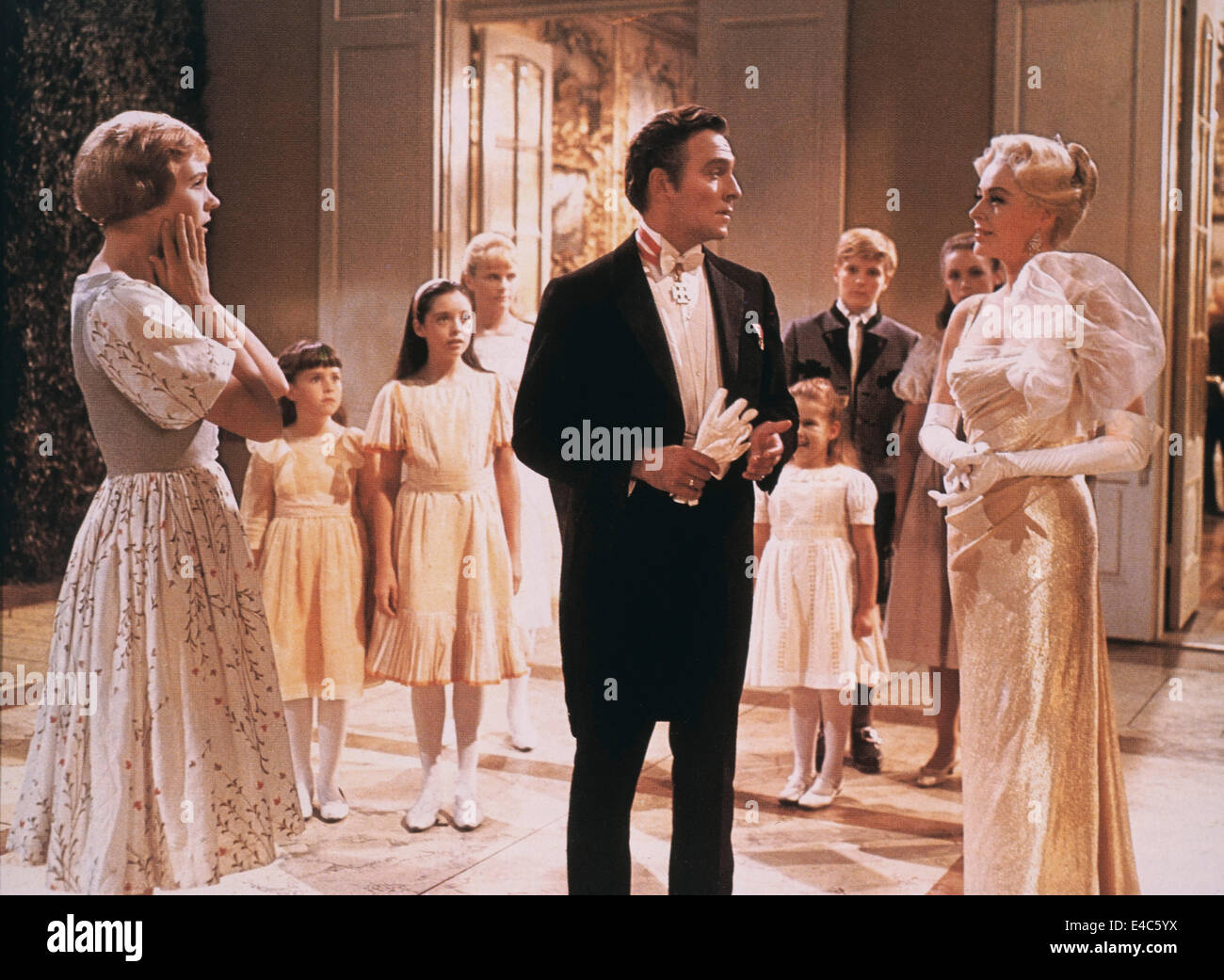 Julie Andrews, Christopher Plummer, Eleanor Parker, am Set ...