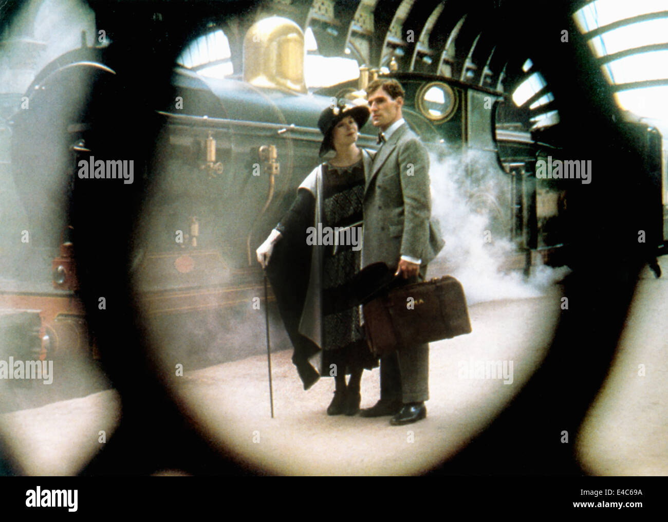 Alice Krige, Ben Cross, am Set des Films, Streitwagen des Feuers ", 1981 Stockfoto