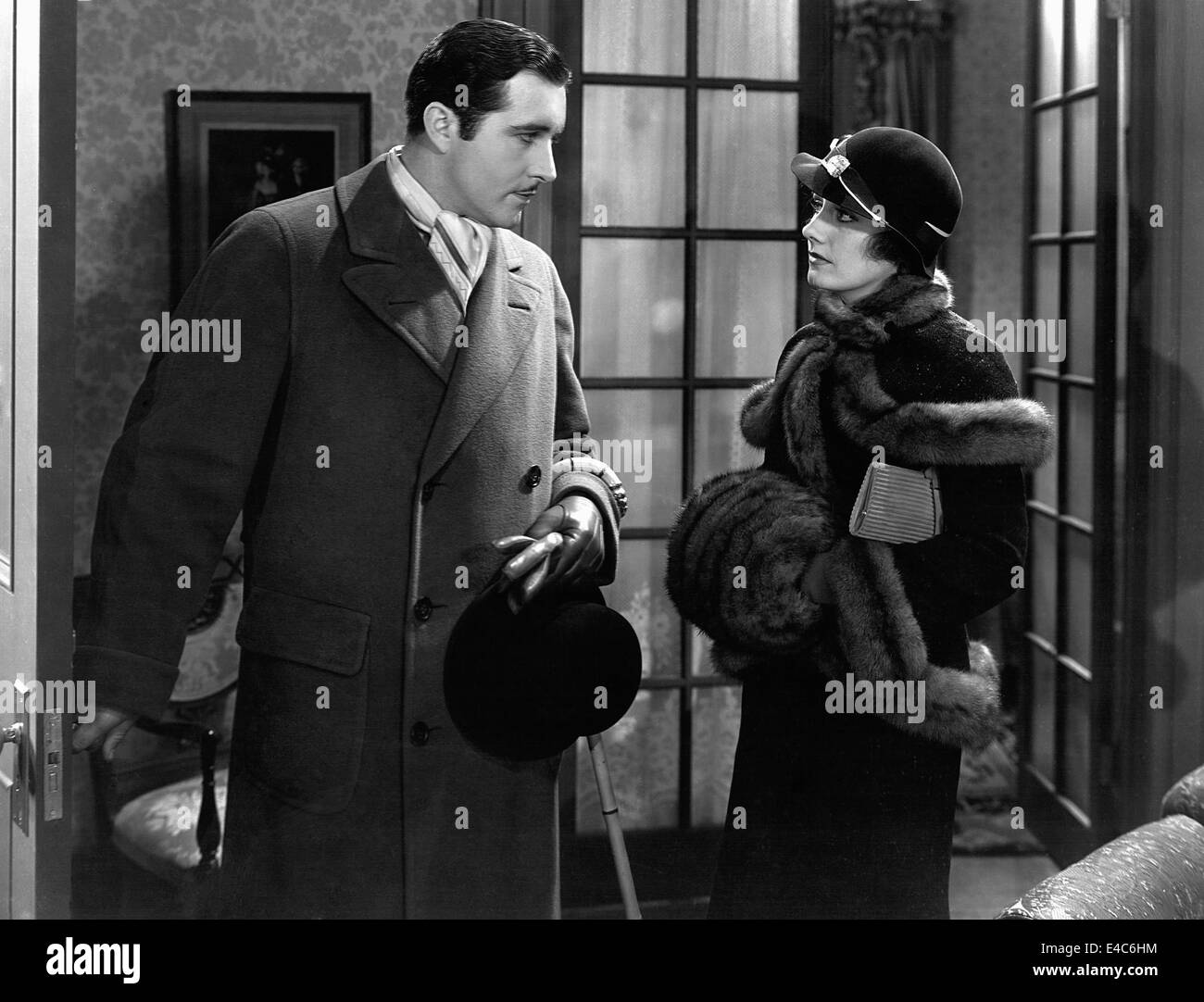 John Boles, Doris Lloyd am Set des Films, "Back Street", 1932 Stockfoto